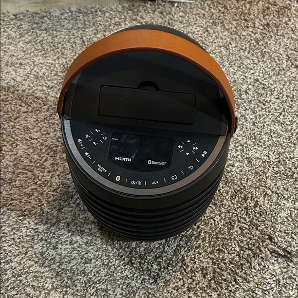 Bluetooth Speaker with HDMI - Black and Brown